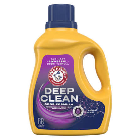 ARM & HAMMER Deep Clean Liquid Laundry Detergent, 102 fl oz, 68 Loads