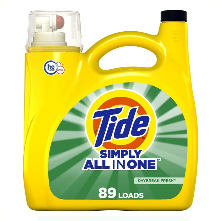 Tide Simply All in One Laundry Detergent, 117 oz, 89 Loads