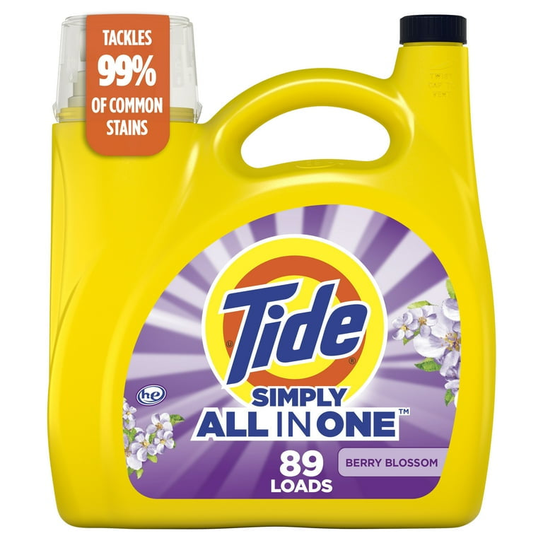 Tide Simply All in One Laundry Detergent, 117 oz, 89 Loads
