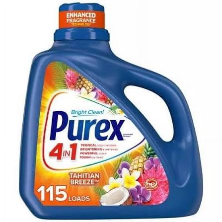 Purex Liquid Laundry Detergent, 150 Fluid Ounces, 115 Loads