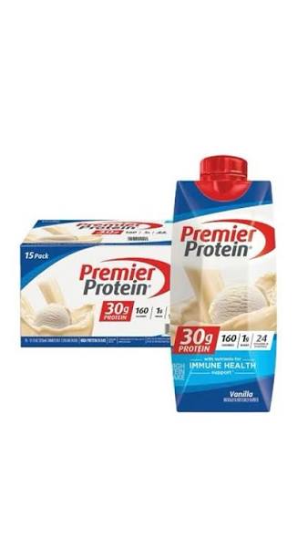 Premier Protein High Protein Shake, 11 Fluid Ounce (Pack of 15)