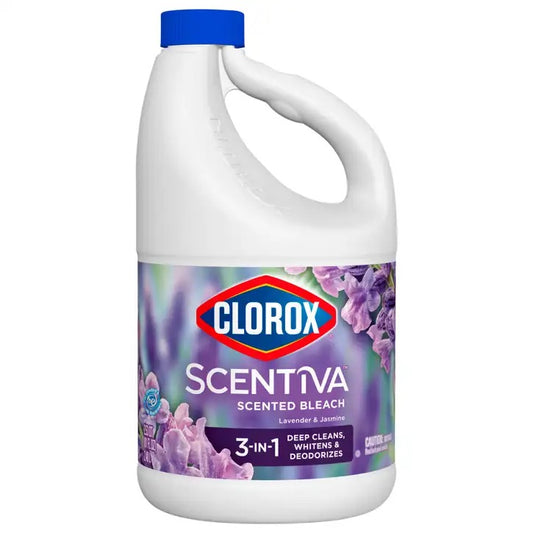 Clorox 3-In-1 Lavender & Jasmine Bleach, 81 Fl Oz (2.53 Qt) 2.40 L