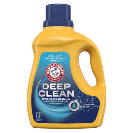 ARM & HAMMER Deep Clean Liquid Laundry Detergent, 102 fl oz, 68 Loads