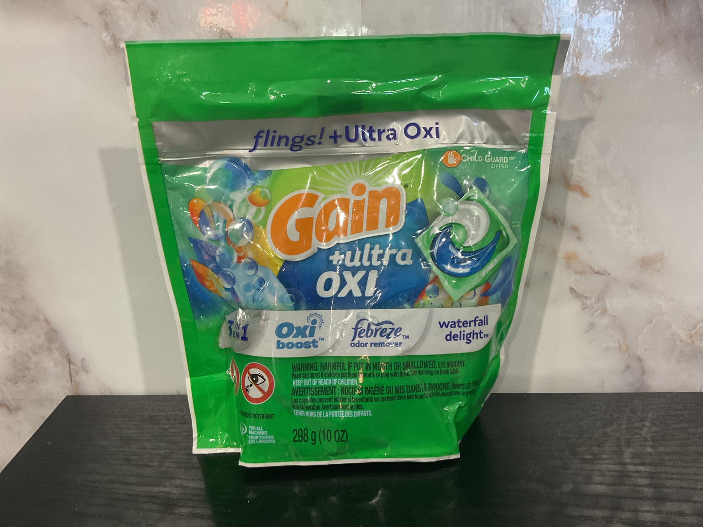 Gain flings Laundry Detergent Pacs, Long Lasting Scent, Moonlight Breeze, 31 Count