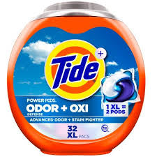 Tide Oxi Laundry Detergent Power Pods with Stain Remover Pods