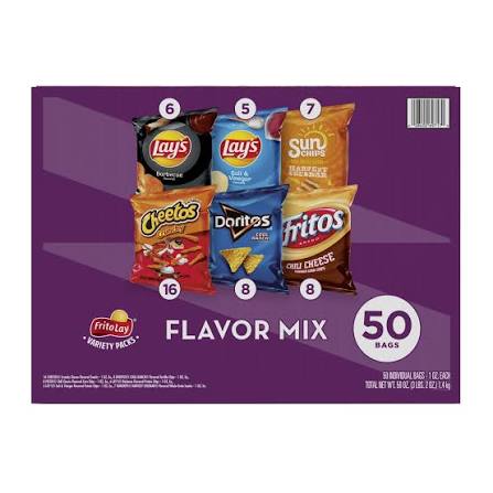 Frito Lay Chips, 50bags