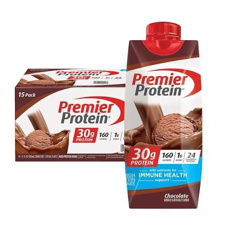 Premier Protein High Protein Shake, 11 Fluid Ounce (Pack of 15)