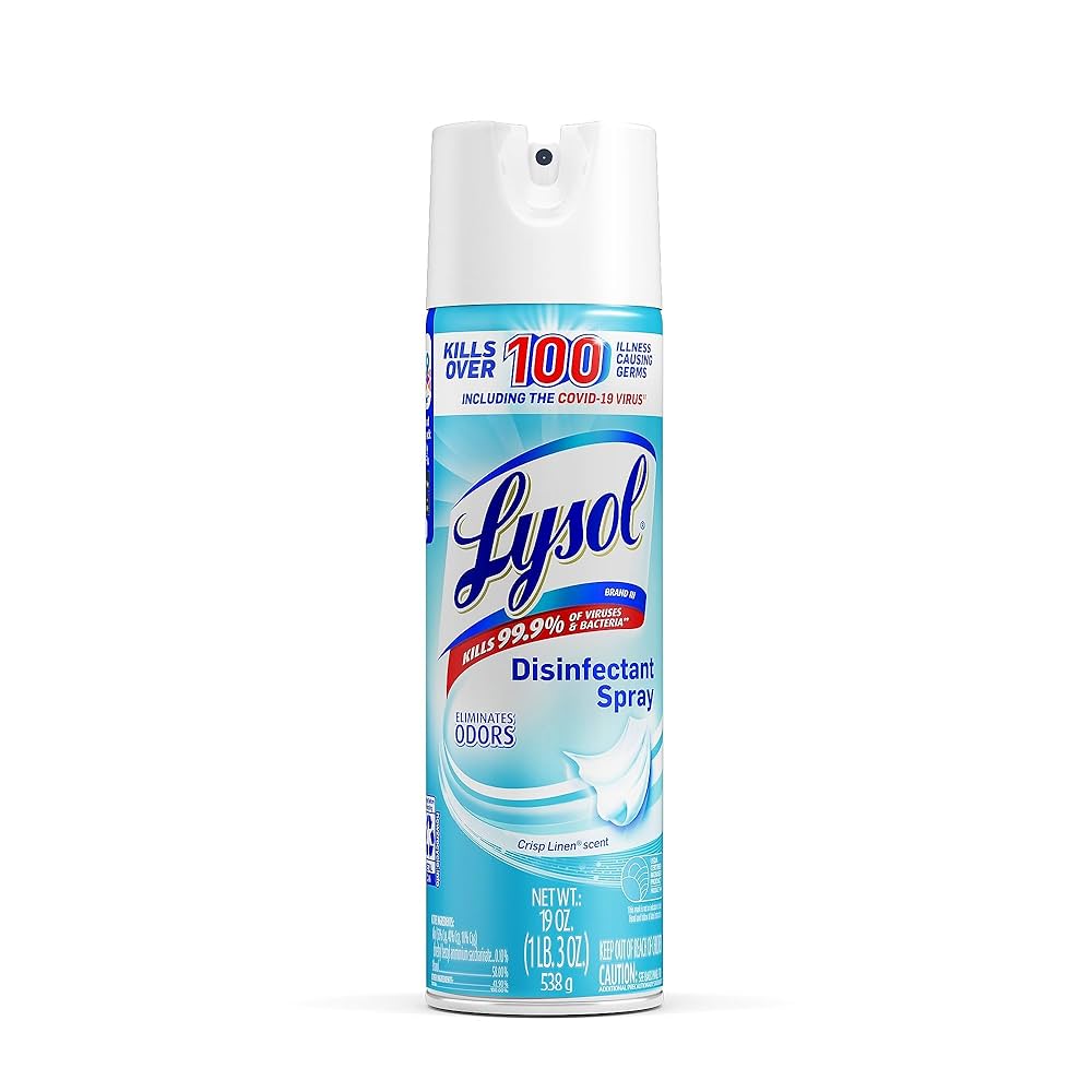 Lysol Disinfectant Spray,Crisp Linen Scent, 19oz