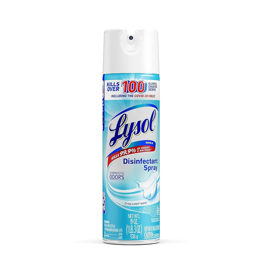 Lysol Disinfectant Spray,Crisp Linen Scent, 19oz