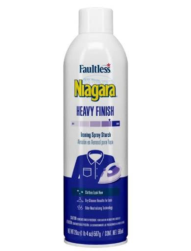 Faultless Niagara Heavy-Finish Ironing Spray Starch, 20 oz Aerosol Can